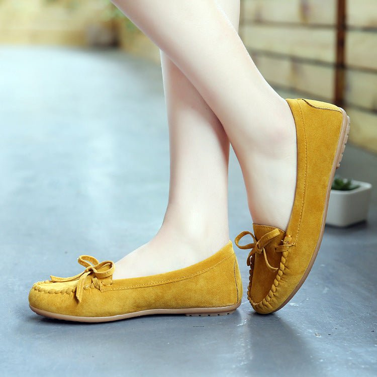 Flat Bottom Low - top Single Shoes Round Toe Peas Shoes Pregnant Women Shoes - householdessential