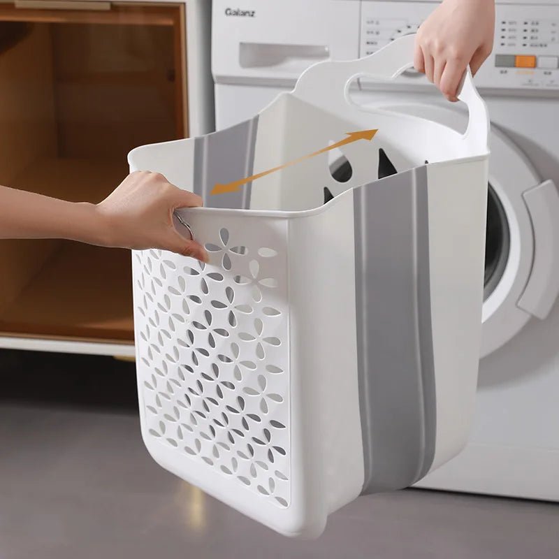 Wall-Mounted Laundry Basket & Bathroom Laundry Organizer - Dirty Clothes Storage Solution - householdessential