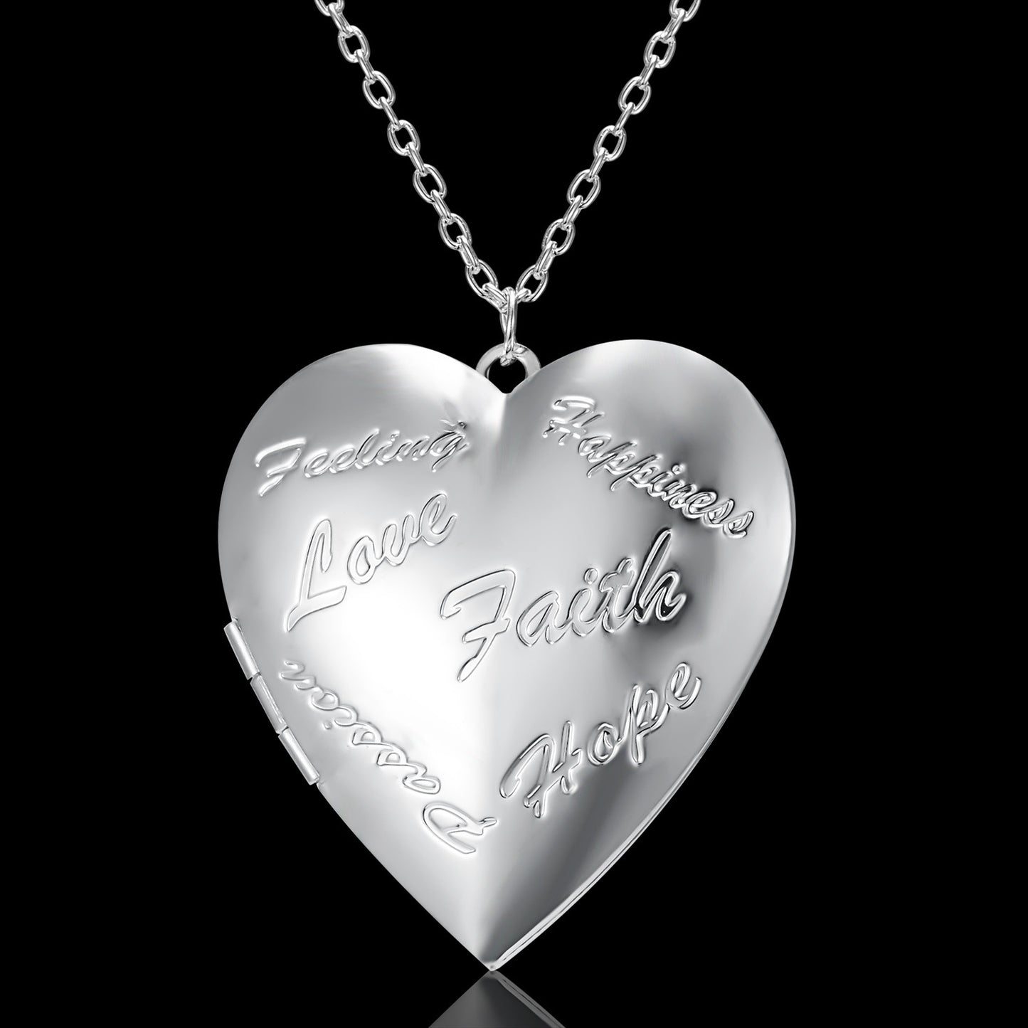 Heart-shaped Photo Necklace Personalized Gift Jewellery - householdessential