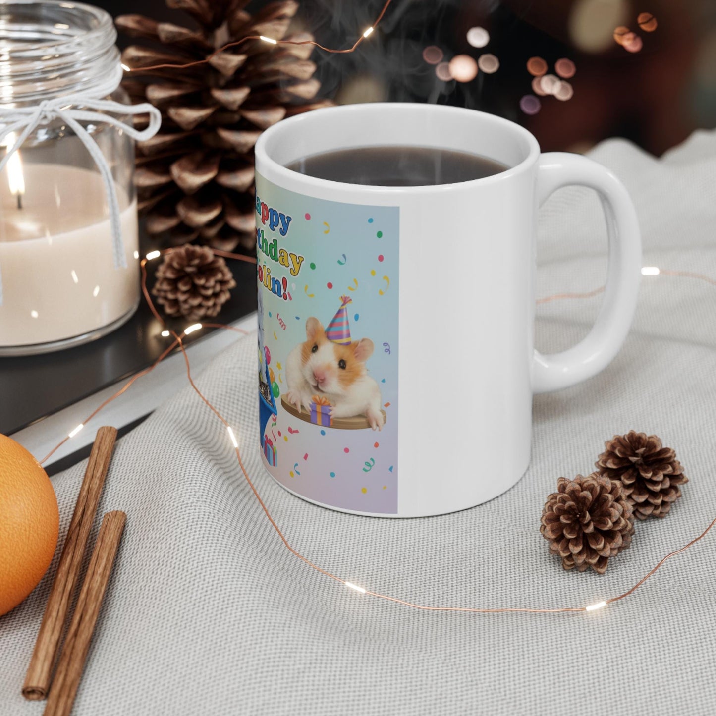 Personalized Pet Birthday Mug | Parrot, Puppy, Hamster Coffee Cup - householdessential