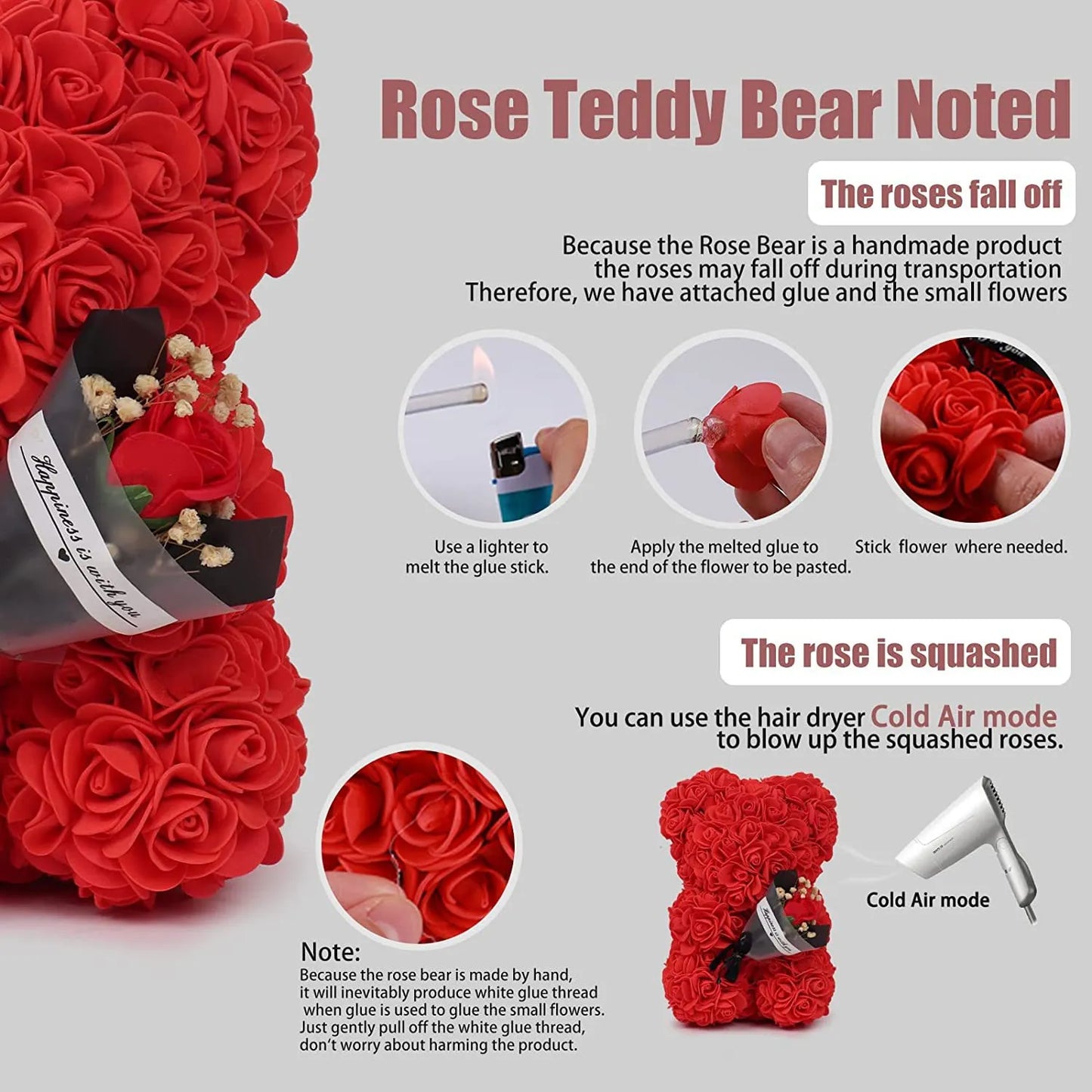Preserved Rose Gift for Valentine's & Birthdays - householdessential