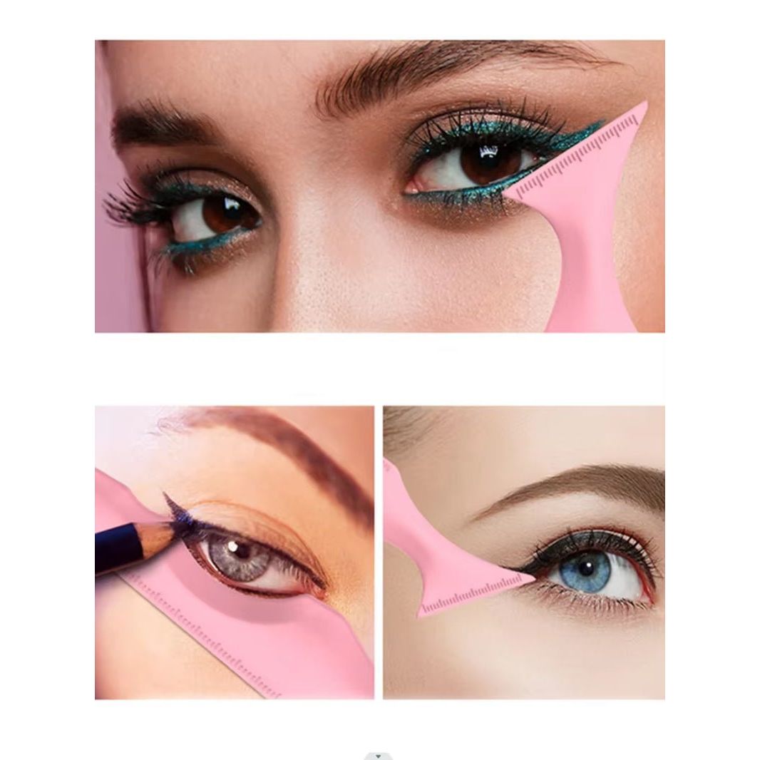 1PS Make - Up Tools for Eyeliner Eyelashes, Lipstick Silicone Beauty Ruler Make - Up Aids - householdessential