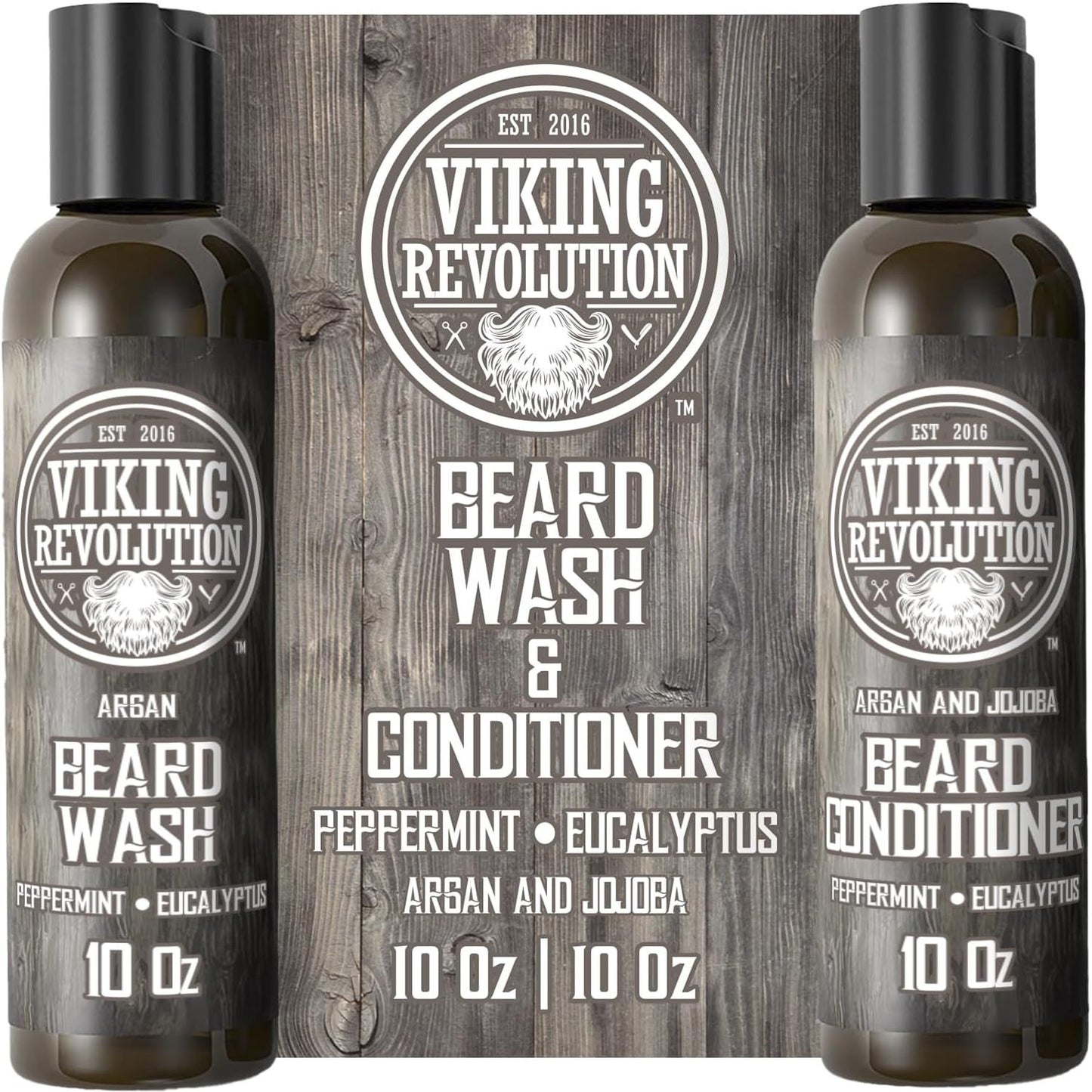 Natural Beard Shampoo & Argan Oil Conditioner Set - householdessential
