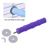 Pet Parrot Claw Grinding Stick Wooden Stick Bird Perching Sand Parakeet Grinding Bar Teeth Bites Toy for Parrot Cage Accessories