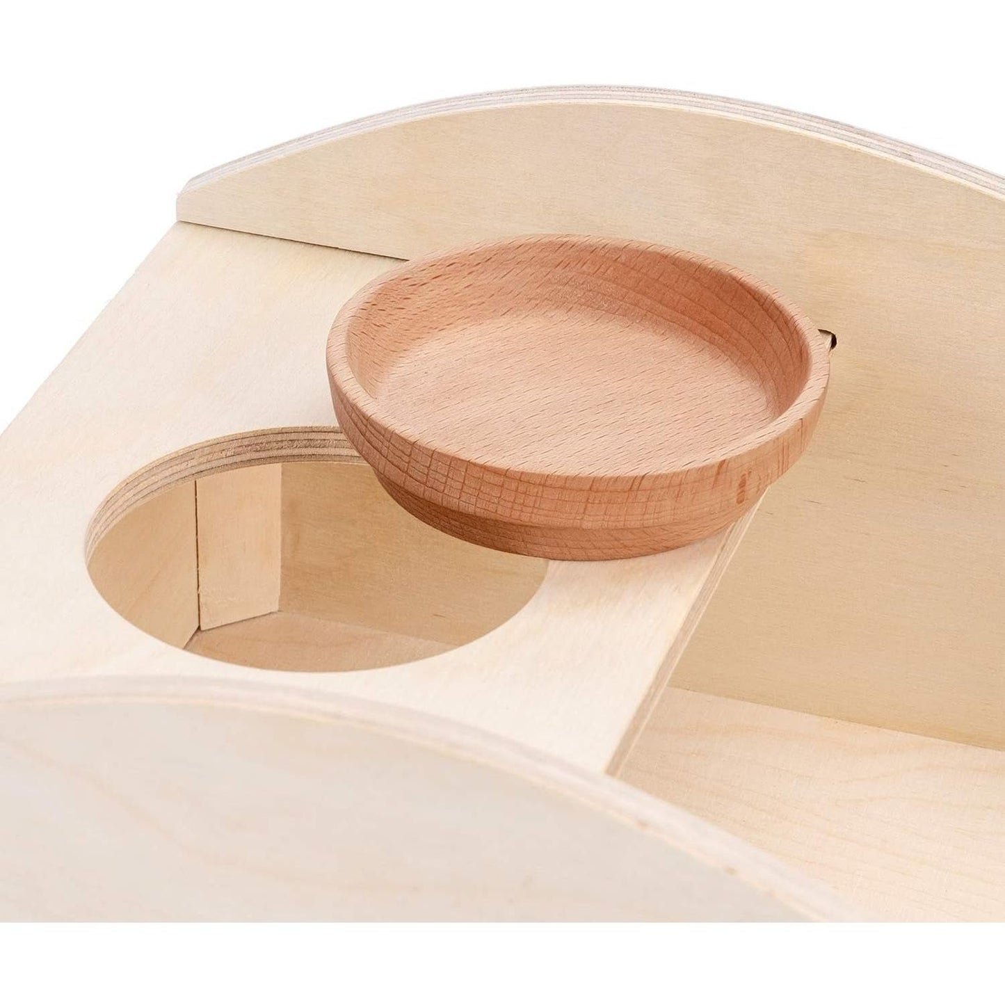 Dust Free Hamster Sand Tub - Wooden Critter Bathtub for Small Animals - householdessential