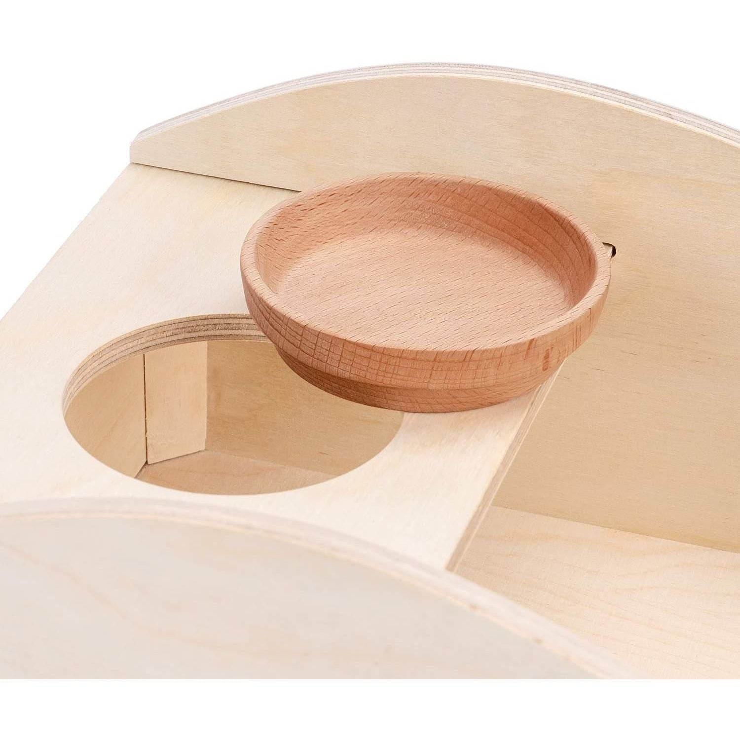 Dust Free Hamster Sand Tub - Wooden Critter Bathtub for Small Animals - householdessential