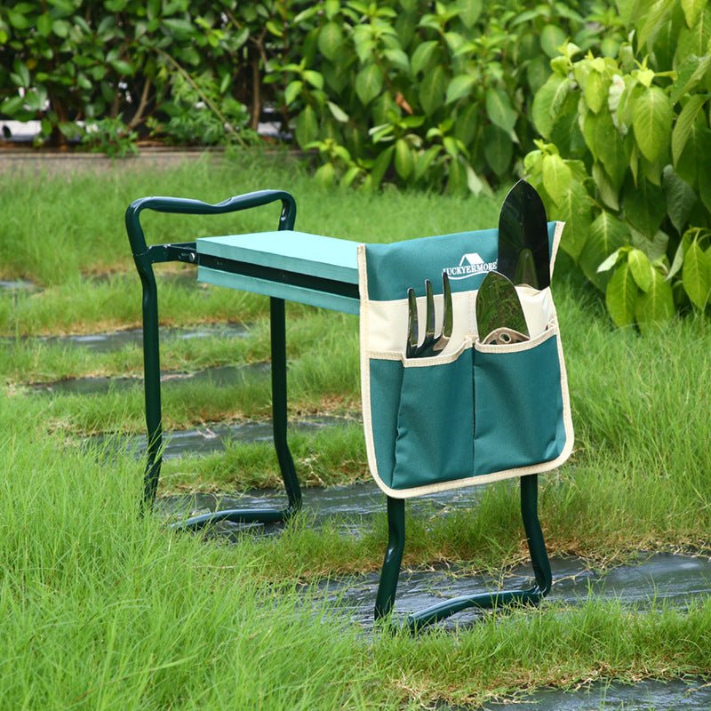 Garden Kneeling Stool Non - slip Garden Kneeling Chair With Tool Kit Folding Stool - householdessential