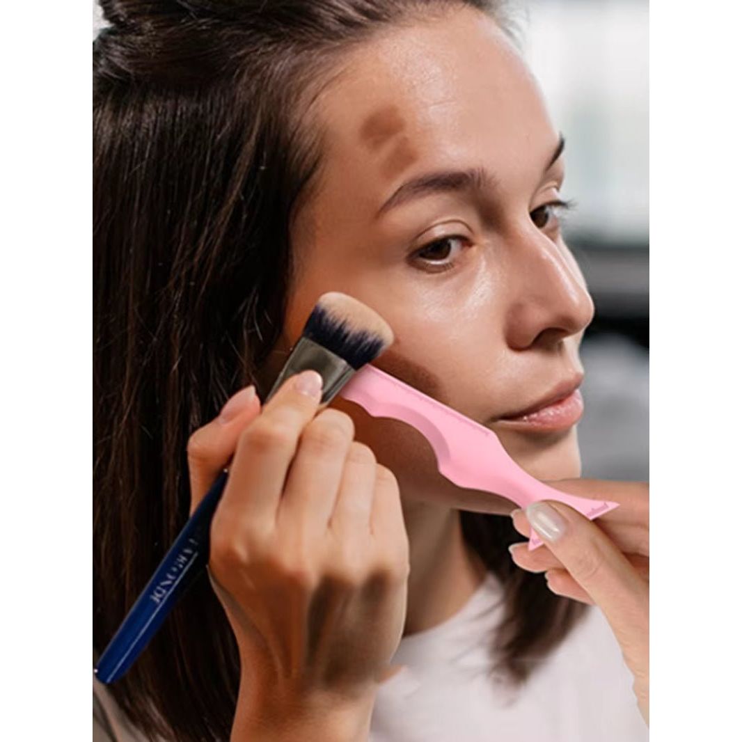 1PS Make - Up Tools for Eyeliner Eyelashes, Lipstick Silicone Beauty Ruler Make - Up Aids - householdessential