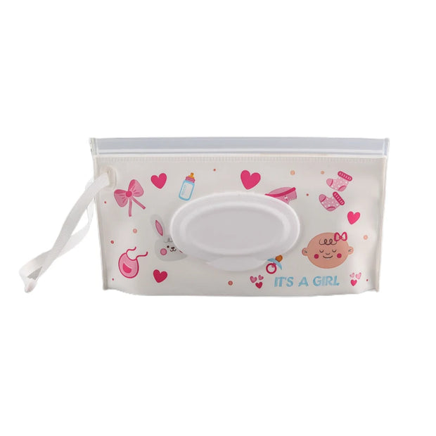 New Portable Baby Wipes Box Eco-Friendly Reusable Organizer anti Dust Storage Box for Baby Kids Clamshell Snap Wipe Container