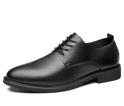 Lace-up Leather Shoes for Young Men