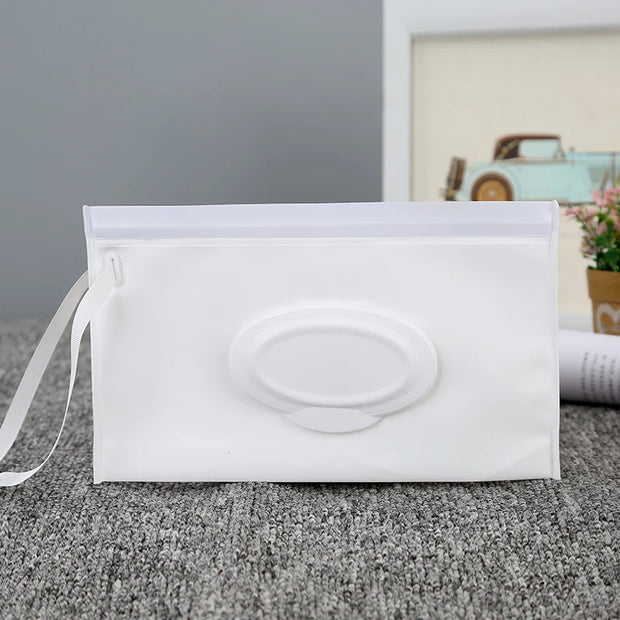 New Portable Baby Wipes Box Eco-Friendly Reusable Organizer anti Dust Storage Box for Baby Kids Clamshell Snap Wipe Container