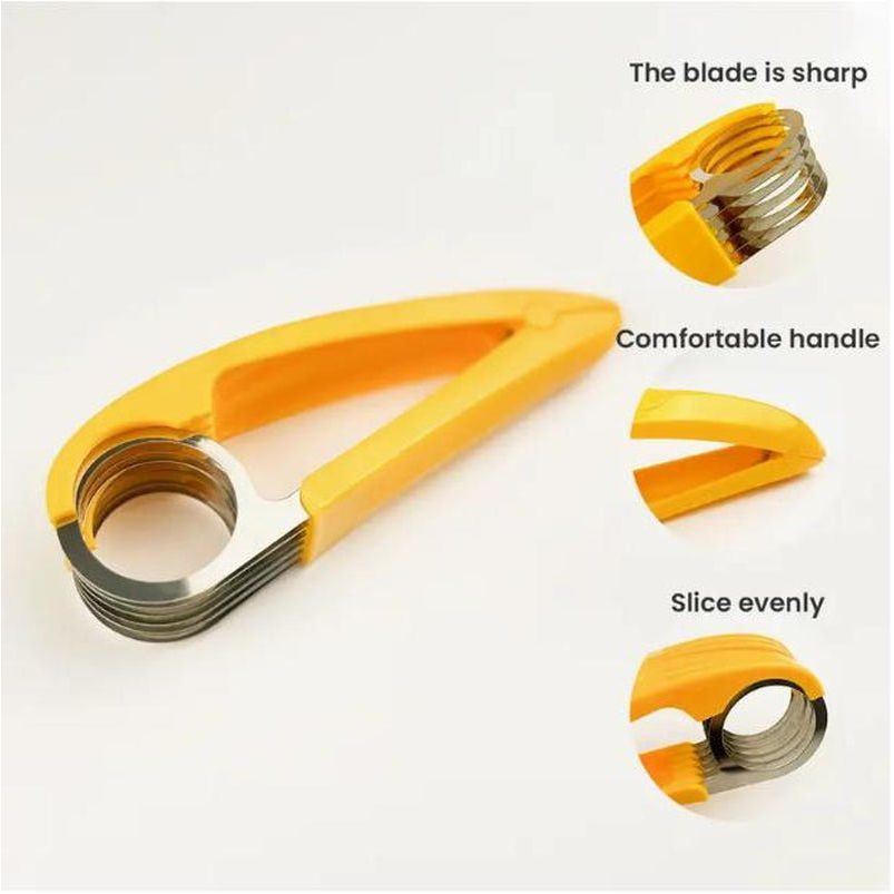 Creative PP Banana Slicer, Banana Fruit Splitter, Ham Sausage Cutter, Fruit Salad Slicer - householdessential