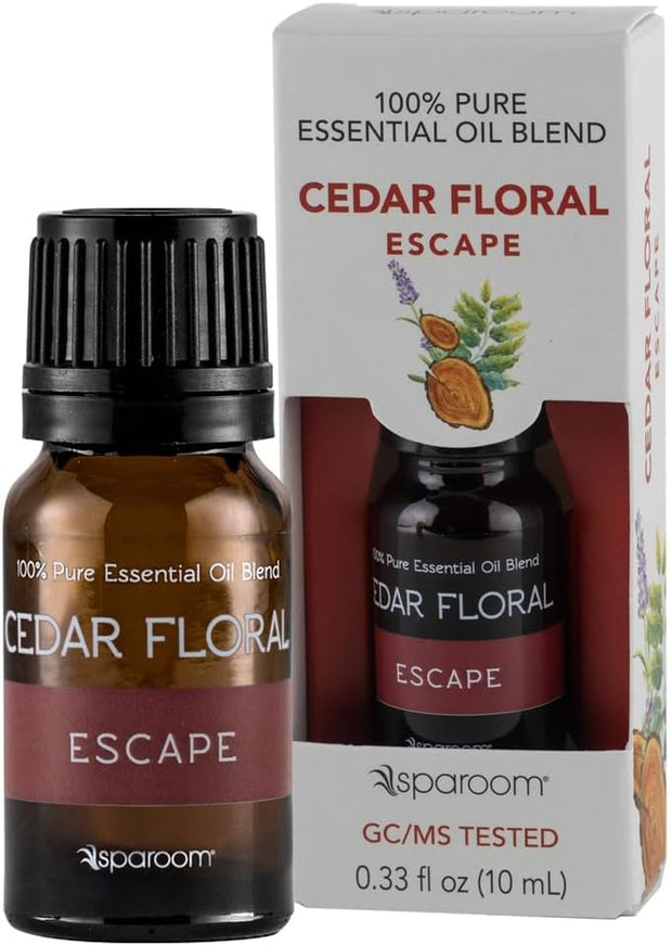 Aromatherapy 100% Pure Undiluted Essential Oil, Escape Cedar Floral Blend, 10 Ml