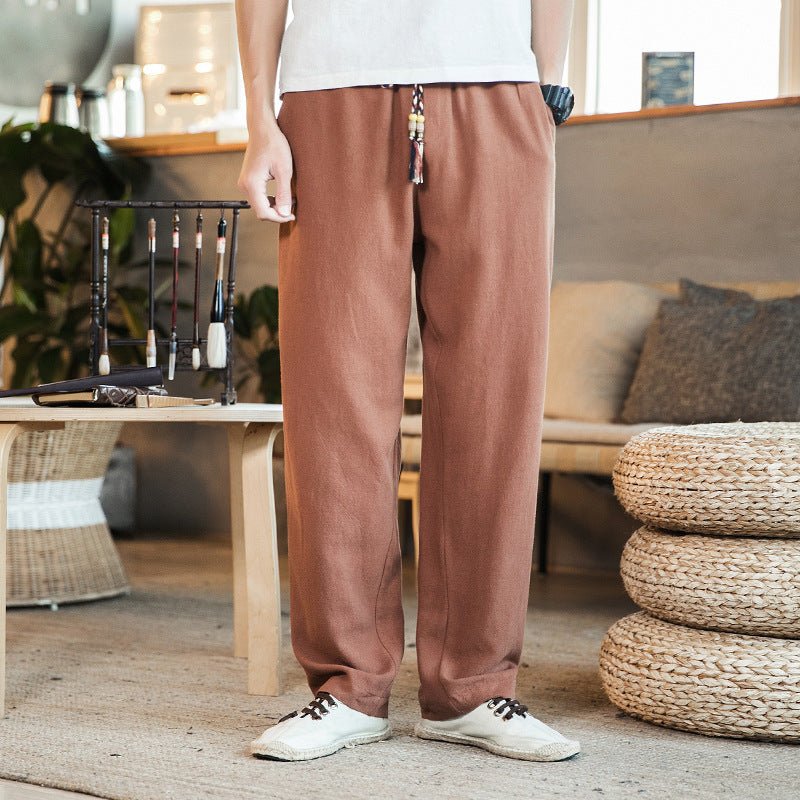 Linen casual pants - householdessential
