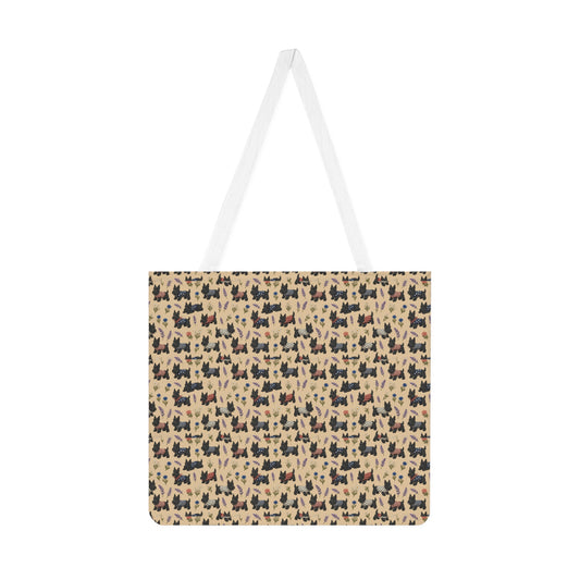 Scottish Terrier Pattern Tote Bag – Cute Dog Print Shoulder Tote - householdessential