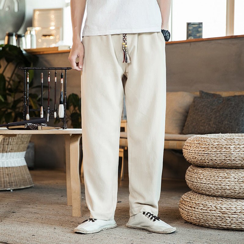 Linen casual pants - householdessential