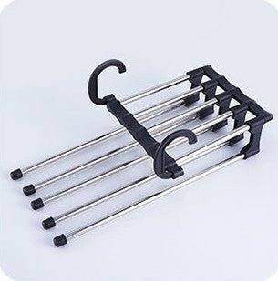 Stainless Steel Multifunctional Pants Hanger | Two - Bar Clothes Rack - householdessential