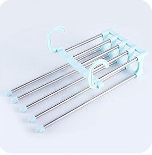 Stainless Steel Multifunctional Pants Hanger | Two - Bar Clothes Rack - householdessential