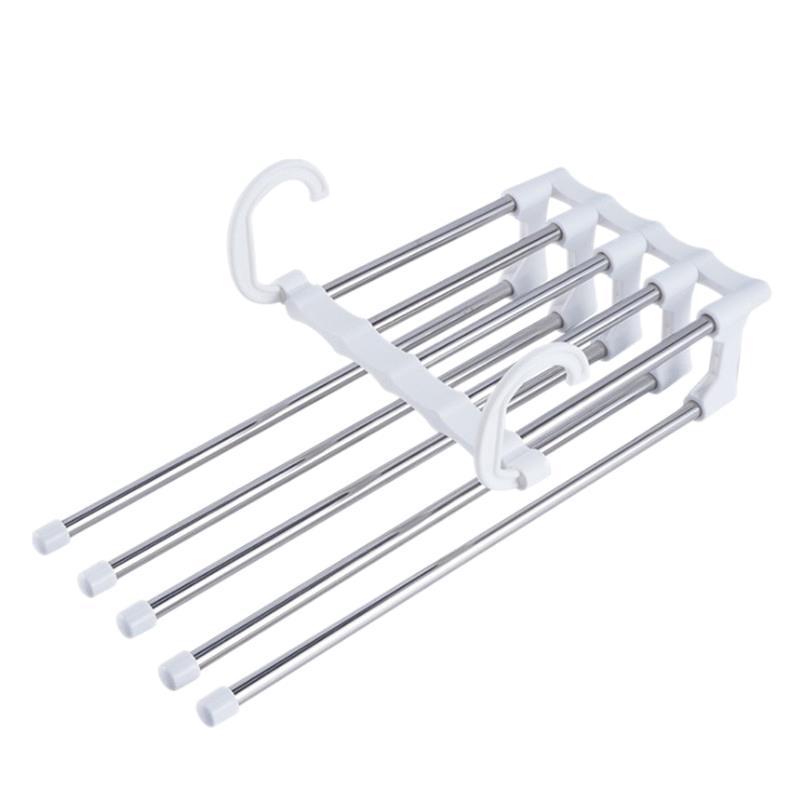 Stainless Steel Multifunctional Pants Hanger | Two - Bar Clothes Rack - householdessential