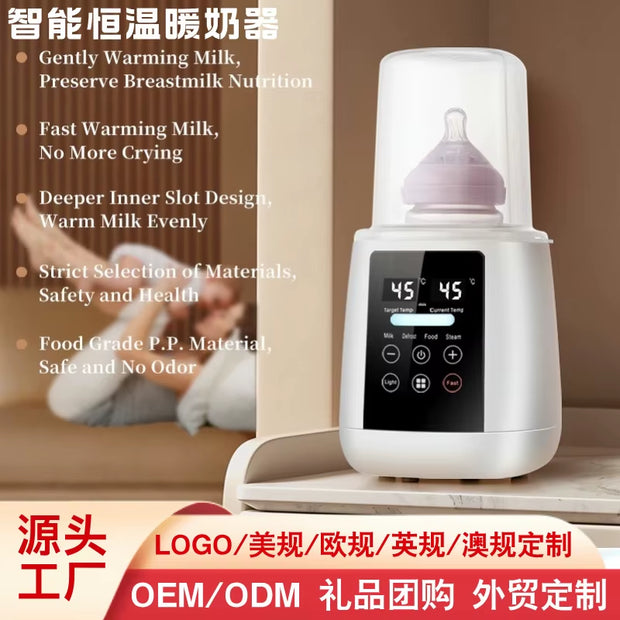 Babyflessenwarmer En Sterilisator 6-In-1 Multifunctionele Moedermelkverwarmer Nauwkeurige Temperatuurregeling Babyflessenverwarm