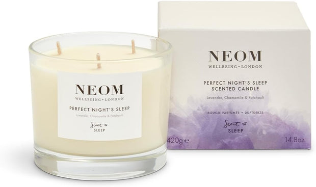 - Candle, 3 Wick | Lavender, Basil & Jasmine | Scented Candles for Home | Luxury Aromatherapy Candles | Essential Oil Candles | Calm & Relax | Signature Sleepy Scent
