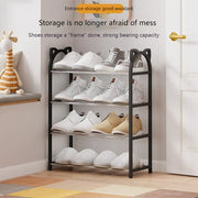 4 Layer 56*47*19Cm Household Storage Rack Simple Shoe Cabinet Shoe Storage Rack Cat Galvanized Tube Shoe Rack