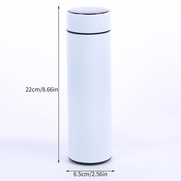Smart Water Bottle with LED Temperature Display 500ML Stainless Steel Insulated Water Flask Tea Infuser Bottle
