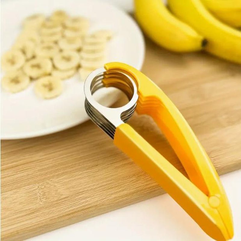 Creative PP Banana Slicer, Banana Fruit Splitter, Ham Sausage Cutter, Fruit Salad Slicer - householdessential