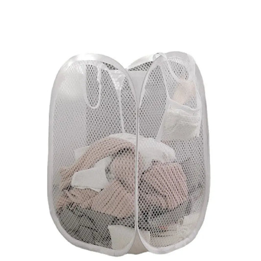 Collapsible Laundry Organizer Large Storage Basket - householdessential