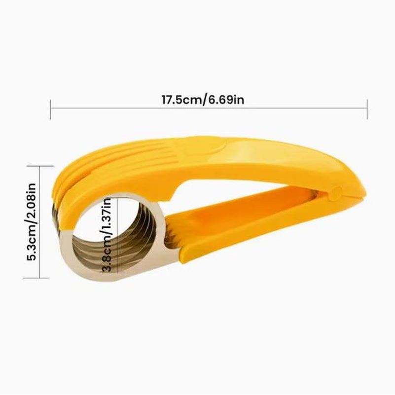 Creative PP Banana Slicer, Banana Fruit Splitter, Ham Sausage Cutter, Fruit Salad Slicer - householdessential