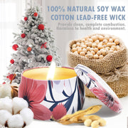 Scented Candles Gifts for Women, 4X4.4 Oz Candles Set for Home Scented, Mothers Day Valentines Day Gifts for Women with Strongly Fragrance Essential Oils for Bath, Aromatherapy Candle