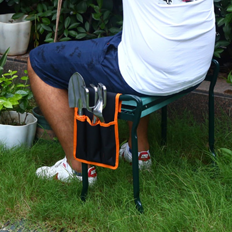 Garden Kneeling Stool Non - slip Garden Kneeling Chair With Tool Kit Folding Stool - householdessential