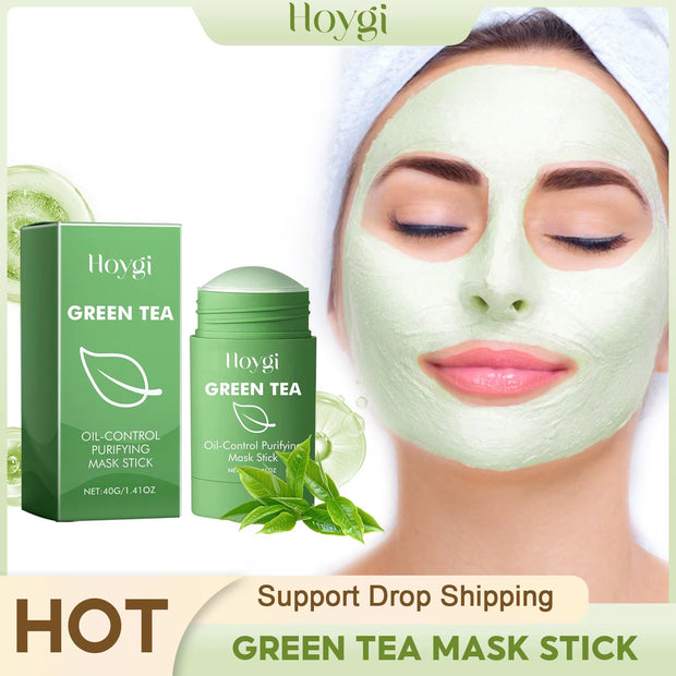 Green Tea Cleansing Mask Pores Purifying Remove Blackheads Oil Control Acne Treatment Blemish Mark Whitening Moisturizing Mask