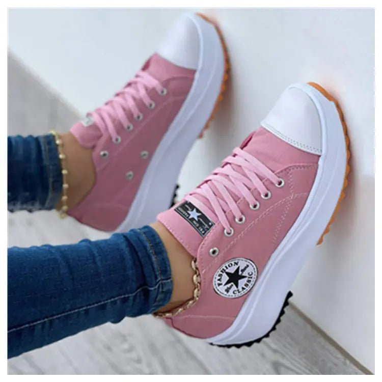 Breathable High Top Canvas Shoes for Women - householdessential