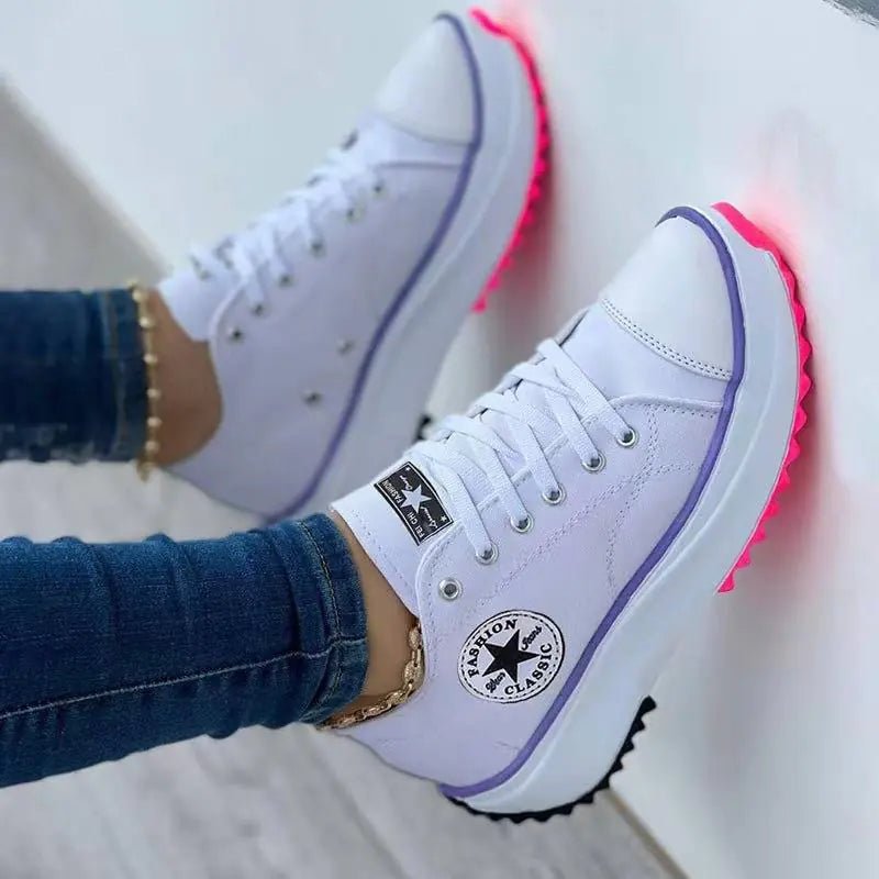 Breathable High Top Canvas Shoes for Women - householdessential