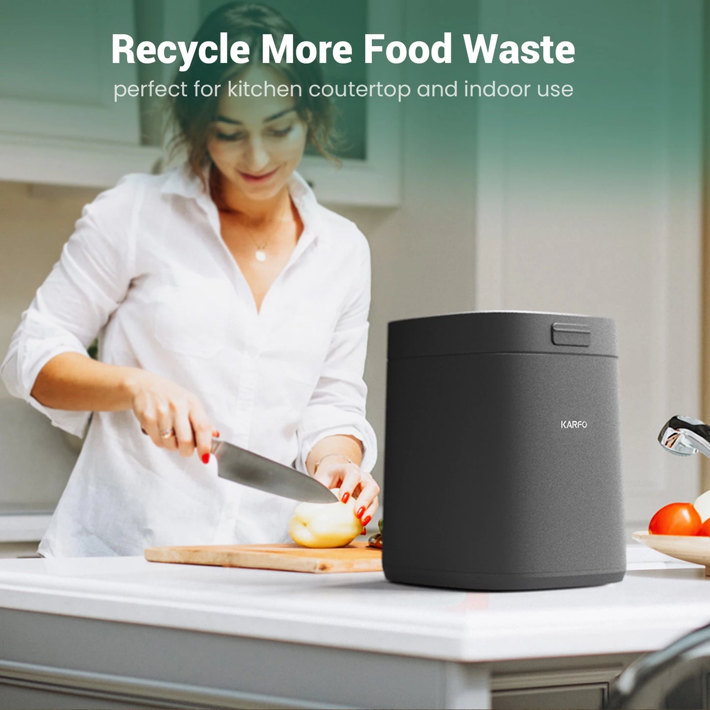 Ecostar S1 Smart Kitchen Waste Composter - Eco-Friendly Electric Bin - householdessential