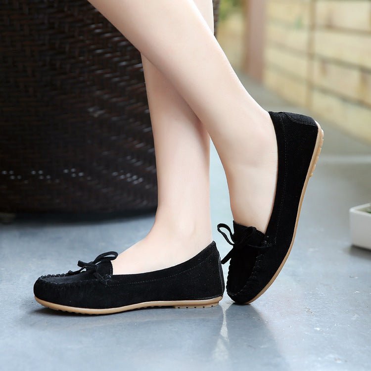 Flat Bottom Low - top Single Shoes Round Toe Peas Shoes Pregnant Women Shoes - householdessential