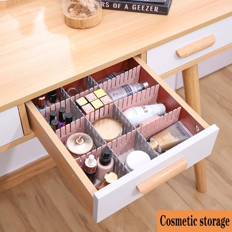 Adjustable Drawer Organizer Divider for Household Storage Cabinet with Partition - householdessential
