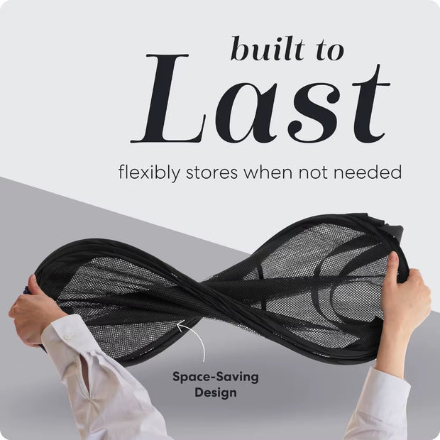 Large Laundry Basket Collapsible Mesh Pop up Laundry Hamper Side Pocket Breathable Clothes Storage Laundry Storage Organization