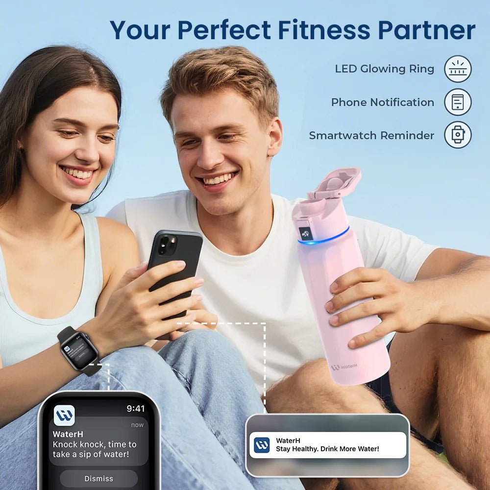 Waterh Boost Smart Water Bottle: 32 Oz Hydration Tracker with APP & Insulation - householdessential