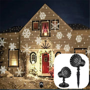 Christmas Snowflake Projector Lights, Waterproof White Snowfall Lights for Christmas Halloween New Year Wedding Party Holiday Decorative Lighting Projectors