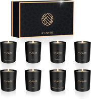 Home Scented Candles, Aromatherapy Candle Set of 8 Fragrances, Giftable Box, Long Lasting, Gorgeous 8 Pack of Scented Candles Gift Set for Women, Wonderful for Christmas, Birthday Gift