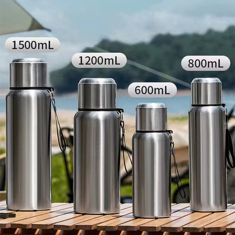 Large Capacity Stainless Steel Thermos Bottle LED Temperature Display Smart Water Bottle for Outdoor Vacuum Flask Thermal Mug