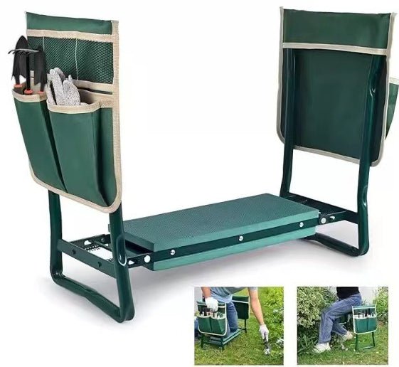 Garden Kneeling Stool Non - slip Garden Kneeling Chair With Tool Kit Folding Stool - householdessential
