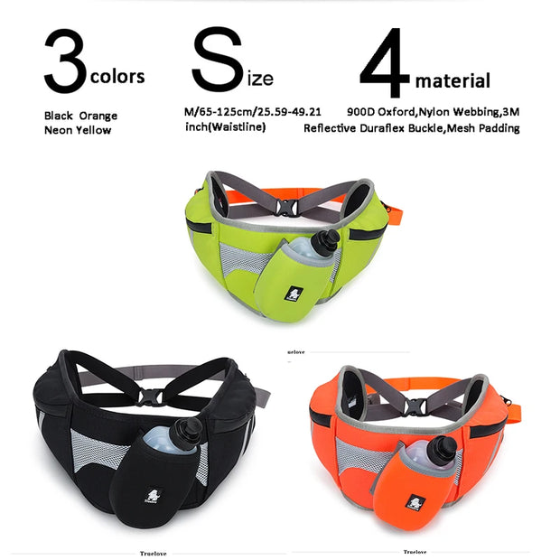 Pet Waist Leash Dog Walking Fanny Pack with Phone Holder Dog Poop Bag Pocket Dog Treat Pouch and Bottle Holder TLB2151