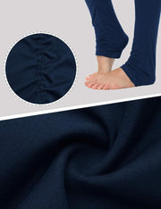 Yoga Pants for Women High Waisted Tummy Contro Butt Lifting Stretch Yoga Leggings with Pockets, Navy Blue, M