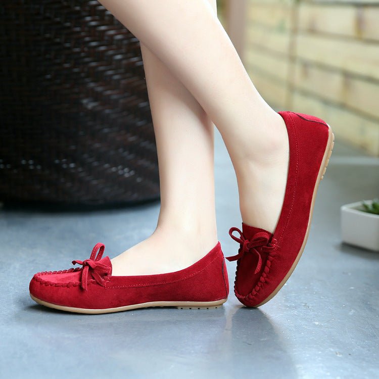 Flat Bottom Low - top Single Shoes Round Toe Peas Shoes Pregnant Women Shoes - householdessential