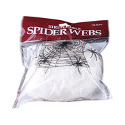 300 Sq Ft Halloween Spider Web Decorations, with 2 Black Fake Spiders, Outdoor Large Stretch Spider Web Cobwebs Indoor White Halloween Decorations