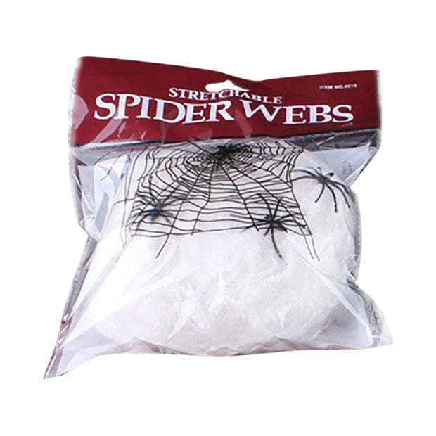 300 Sq Ft Halloween Spider Web Decorations, with 2 Black Fake Spiders, Outdoor Large Stretch Spider Web Cobwebs Indoor White Halloween Decorations