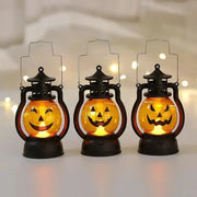 Halloween Decorations Led Candle Light Vintage Witch Castle Pumpkin Ghost Hanging LED Lantern Lamp Haloween Party Decor Supplies
